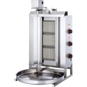 Resim Işıkgaz Silverinox Doğalgazlı 3 Radyanlı Üstten Motorlu Döner Ocağı 