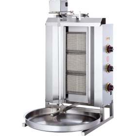 Resim Işıkgaz Silverinox Doğalgazlı 3 Radyanlı Üstten Motorlu Döner Ocağı 