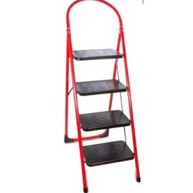Resim Seçkin Kırmızı Siyah Ev Tipi 3 Basamaklı Merdiven (SB 103) 