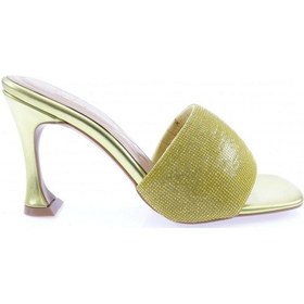 Resim Dgn 8021-23y Kadin Silver Taşli Topuklu Terlik 8021-2219-R65987 Altın 