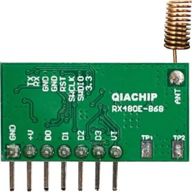 Resim Robiz RX480E-868 Transceiver Modül 4 Kanal 868MHZ Alıcı Verici Qıachıp Fsk Kablosuz Uzaktan Kumanda Öğrenebilir Receiver And Transmitter Remote Control Learning 