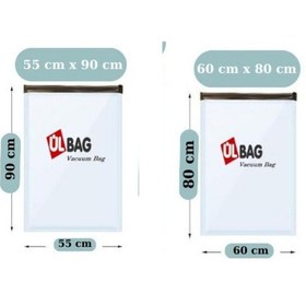 Resim 2'li Vakumlu Hurç Seti - 7 1 Ad. 55 Cm X 90 Cm - 1 Ad. 60 Cm X 80 Cm Elbiseler, Mont, Kaban Şeffaf 