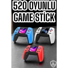Resim Dekofon Game Stick Oyun Konsolu 520 Oyunlu Retro Oyunlu LED Ekran 