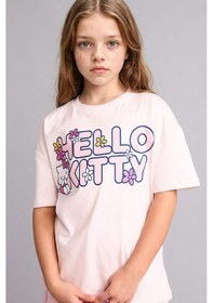 Resim Defacto Hello Kitty Relax Fıt Bisiklet Yaka Kısa Kollu Tişört Kız Çocuk H3476a826hspn671 Pembe-pn671 