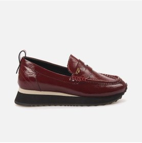 Resim Rouge Kadın Loafer 121 Bordo Rugan 