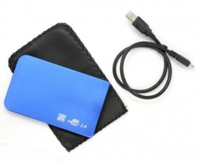 Resim 2.5 İnç Mavi Slim Sata Harddisk Kutusu Harici Hdd Kutu 
