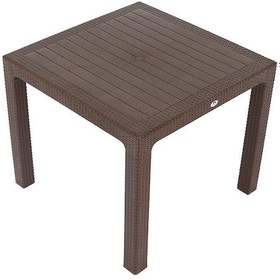 Resim Depootoptan Mandella 90 x 90 CM Elit Rattan Masa Kahverengi 
