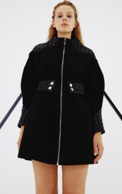 Resim Angle Puff Wool Coat - S 
