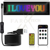Resim FaroxTech RGB LED Matrix Panel + Uzaktan Kumandalı • Tak & Kullan • Telefon Uygulamalı - 175CM 