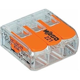 Resim Wago-Çok Amaçlı 3'Lü Konektör-221413 