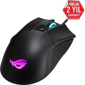 Resim Asus ROG Gladius II Core 6200DPI 6 Tuş Optik RGB Kablolu Oyuncu Mouse 