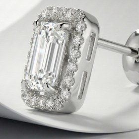 Resim Baget Taşlı 925 Ayar Gümüş Kadın Küpe 