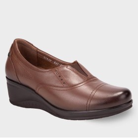 Resim Forelli 57610-G Funda Taba Kadın Hakiki Deri Ayakkabı 