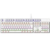 Resim Everest KB-MeKanik 1 Lumos USB Rainbow Aydınlatmalı Full Anti-Ghosting Mekanik Gaming Oyuncu Klavye (Beyaz (Red Switch) 