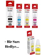 Resim Canon Gı-490 Pixma G4411 Orjinal Mürekkep Kartuş Takımı + 1 Sarı Hediyeli 