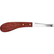 Resim Hangfox Atlı Hayvanlar İçin Profesyonel Tırnak Bıçağı - Derin Kavisli Tek Kenar, Ahşap Saplı, Verimli Kırpma, 22.5cm Boy 