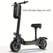 Resim Yaratıcı elektrikli scooter gidon depolama çantası - Dayanıklı EVA kasa, büyük kapasiteli çıkarılabilir tasarım, bisikletler ve denge tahtaları için uygun, evrensel boyut, siyah, en uygun fiyatlı ürünler. 