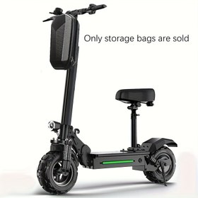 Resim Yaratıcı elektrikli scooter gidon depolama çantası - Dayanıklı EVA kasa, büyük kapasiteli çıkarılabilir tasarım, bisikletler ve denge tahtaları için uygun, evrensel boyut, siyah, en uygun fiyatlı ürünler. 