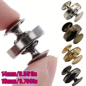 Resim 10 Adet/Paket 14/18mm Metal Çift Perçin Mıknatıslı Tokalar Düğmeler Bağlantı Elemanı Çanta Pres Tokası Cüzdan El Çantası Giysiler DIY 