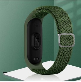 Resim Xemu Xiaomi Mi Band 4 Uyumlu Krd-49 Örgü Kordon-siyah-beyaz 
