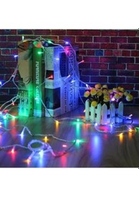Resim 10 Metre 100 Ledli 8 Fonksiyonlu Karışık Renkli Rgb Led Lamba Çok Renkli 