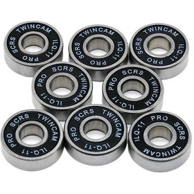 Resim 8pcs/set 608rs Ilq-11 Siyah Mühür Yatak Abec-9 Kaykay Scooter 608 2rs Bay Rulu Minyatür Roller Rulmanları Kiti 