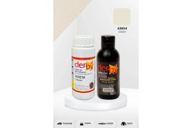 Resim Derby Special Deri Boyası ve Cilası - 2'li Set / Mont - Eşya - Çanta - Cüzdan - Kemer 100 ml - Kartela Renkleri 