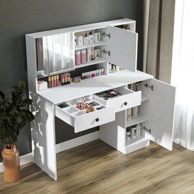Resim Makyaj Masası - Ella - Beyaz / 120 Cm 