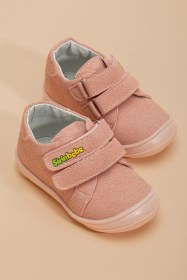 Resim Şirin Bebe Şirinbebe Ortopedik Kız İlkadım Bebek Ayakkabı Pembe Çift Cırtlı-4187 Pembe 