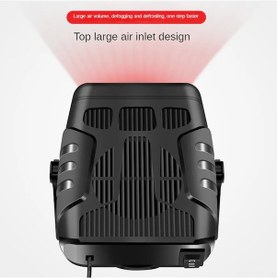 Resim Padalink 12v 120w Otomobil Isıtıcı Fanı, Siyah Abs Araç Iç Isıtıcı Ve Cam Defroster, Evrensel Kullanım 