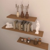 Resim Rafkestir 3'lü Raf Set 100x75x65 Bambu 