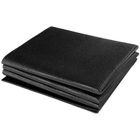 Resim Ximistore9 Seyahat İçin Katlanabilir Siyah Pvc Yoga Matı - 173x61cm, 4mm Kalınlık, 830g Ağırlık Siyah 