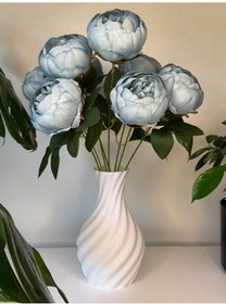 Resim Sweet Vazo Serisi Taş Tabanlı Pla Vazo- Doğadan Gelen Zarafet 