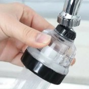 Resim Yayke Tasarruflu Oynar Başlık Şeffaf 3 Fonksiyonlu Musluk Başlığı 