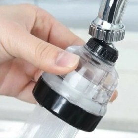 Resim Yayke Tasarruflu Oynar Başlık Şeffaf 3 Fonksiyonlu Musluk Başlığı 