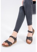 Resim Fox Shoes Siyah Kadın Sandalet F288061409 