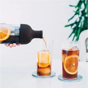 Resim UltraMint Siyah 650ML Soğuk Kahve Demleme Filtreli Şişe 