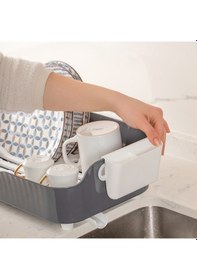 Resim Porsima Akl-060 Gri Lüks Tabaklık Bulaşıklık Su Akıtma Kanallı Gri 