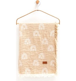 Resim Caramell Bebek Müslin Battaniye 100x120 CM Btu1975 Bej 