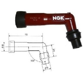 Resim Ngk Xb05f- Kırmızı 8592 Buji Başliği 