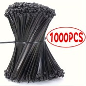 Resim 1000 adet Ağır Hizmet Tipi PVC Fermuar Bağlantı Elemanları, Çeşitli Uzunluklarda, Hava Koşullarına Dayanıklı, Dayanıklı ve Tekrar Kullanılabilir, Dış Mekan Kablo Yönetimi Çözümü için Tel Sarma 