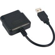 Resim Alfais 5023 USB To Ps2 Pc Bilgisayar Oyun Kolu Çevirici Dönüştürücü 