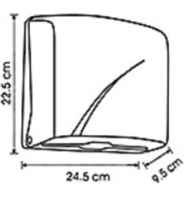 Resim Vi̇alli̇ Z Katlı Kağıt Havlu Dispenseri Max 22 Cm 200 Ad Beyaz K2 