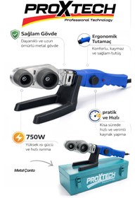 Resim PROXTECH Premium Pprc Watt Boru Kaynak Mini Makina Seti Plastik Boru Kaynak Makinesi 