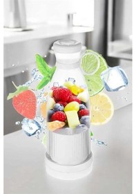Resim El Blender Bardak Blender Şarjlı Taşınabilir Meyve Sıkcağı Smoothie 