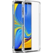 Resim Samsung Galaxy A7 2018 Kılıf AntiShock Ultra Koruma + Nano Glass Şeffaf Gpack
