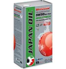 Resim Japan Oil Molytech SN+ Plus Tam Sentetik 5W-30 Motor Yağı 5 L 