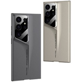 Resim Galaxy Uyumlu S23 Ultra Kılıf Ultra İnce Kamera Korumalı Sert Rubber Zore Procase Kapak-gri Gri 