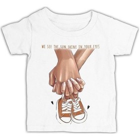 Resim Lord Tshirt Yeni Bebek Ayakkabı Anneler Günü Beyaz Çocuk Tshirt 