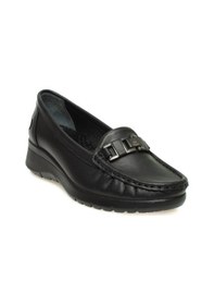 Resim Mammamia D24ya-685 Kadın Deri Loafer Ayakkabı D24YA-685-R7307 Siyah 
